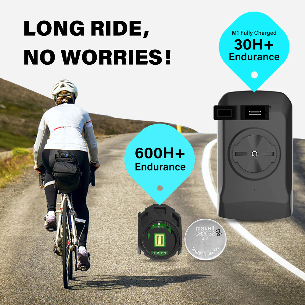 CYCPLUS Bike Computer M1 + C3 Bike Speed & Cadence Sensor - Image 3