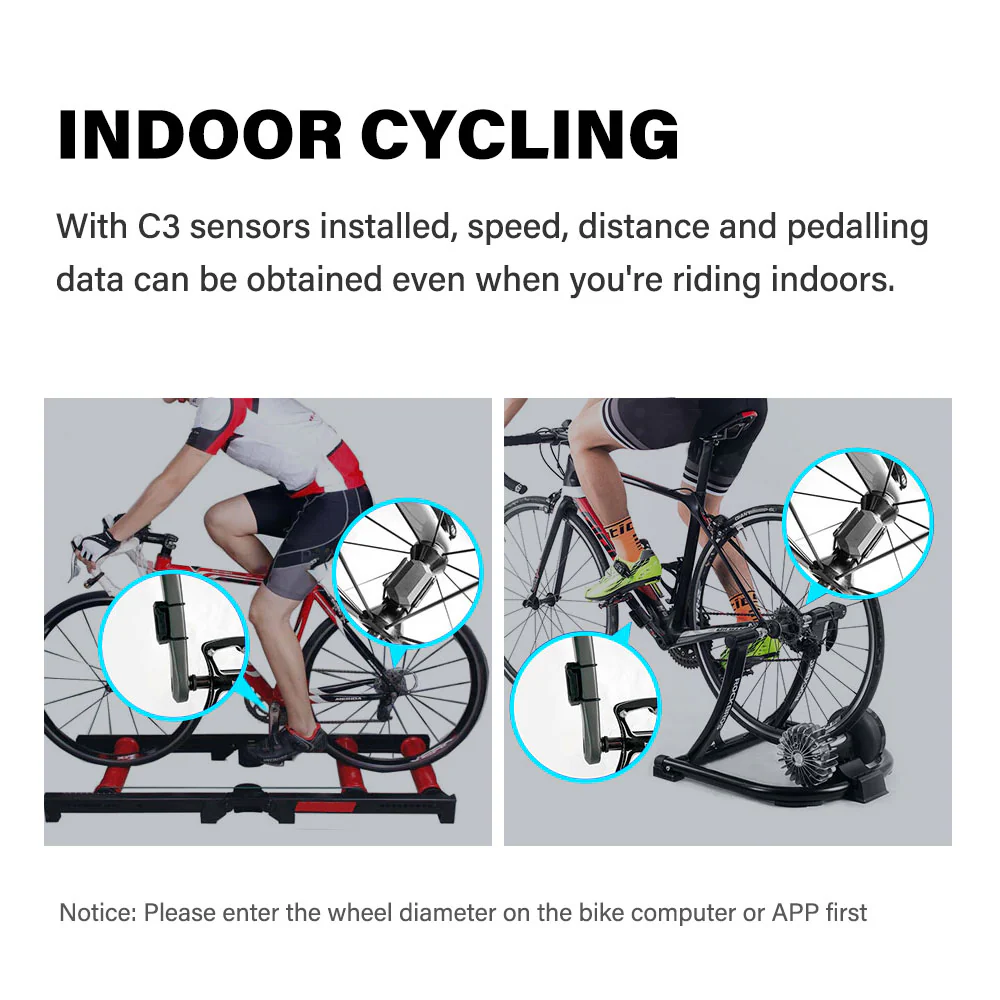 CYCPLUS Bike Computer M1 + Front Mount Z1 + C3 Bike Speed & Cadence Sensor - Image 9