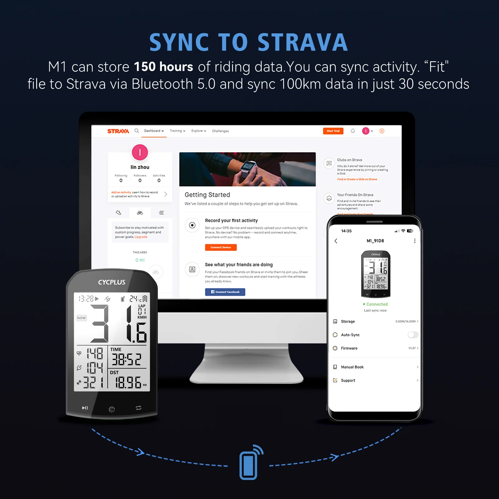 M1 GPS Wireless Bike Computer - Image 8